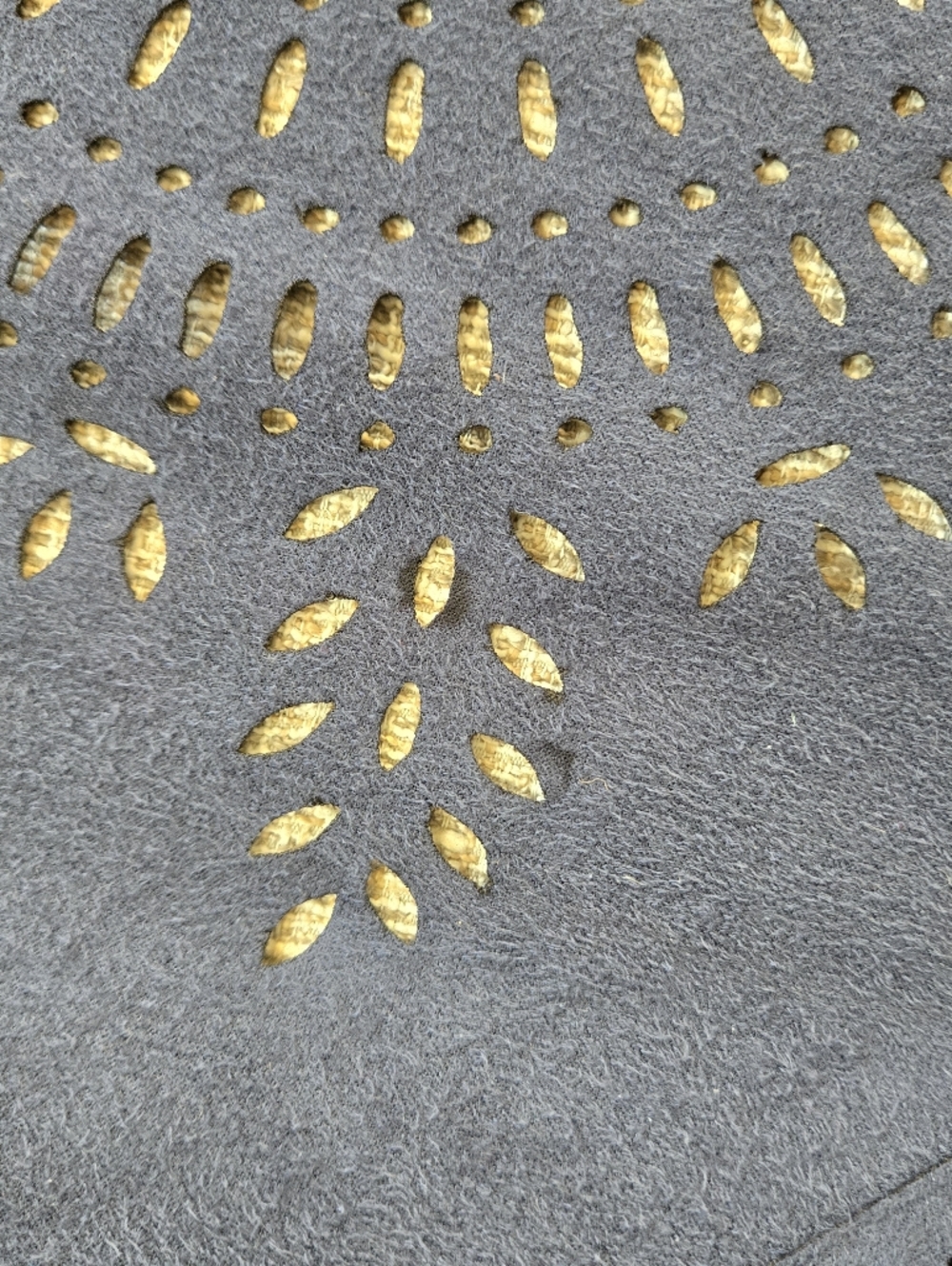 Oragami Faux Suede Fringe Shawl Wrap - Picture 6 of 7